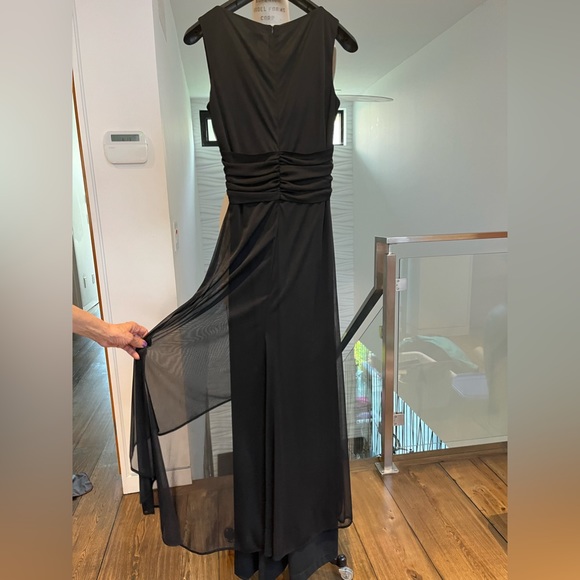 Annex brand black elegant jumpsuit with outer skirt size Med - Picture 3 of 8